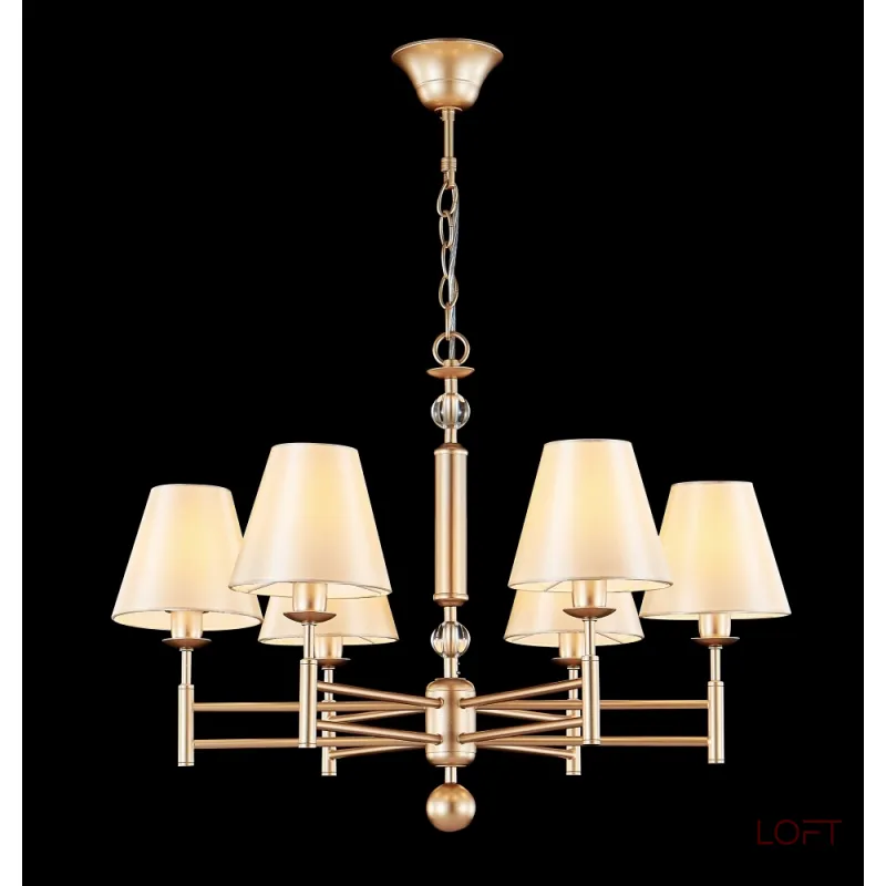 Подвесная люстра Crystal Lux FLAVIO SP6 GOLD Подвесная люстра Crystal Lux FLAVIO SP6 GOLD