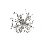 Бра Crystal L ux GARDEN AP-PL3 D400 CHROME