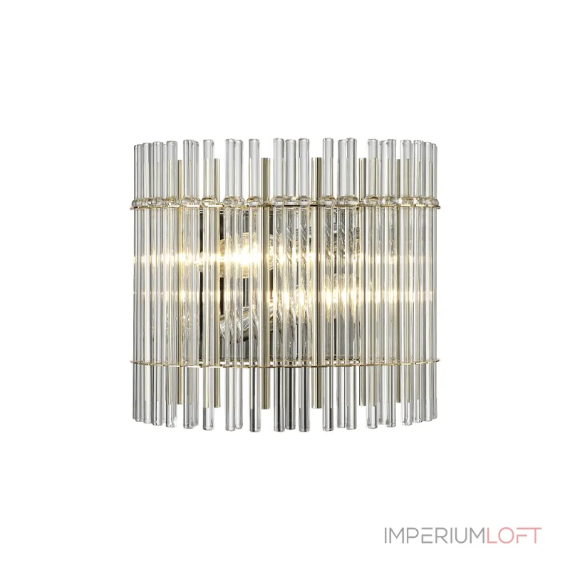 Бра Crystal L ux AURELIO AP2 GOLD+CHROME/TRANSPARENT