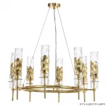 Подвесная люстра Crystal Lux PRIMAVERA SP8 GOLD