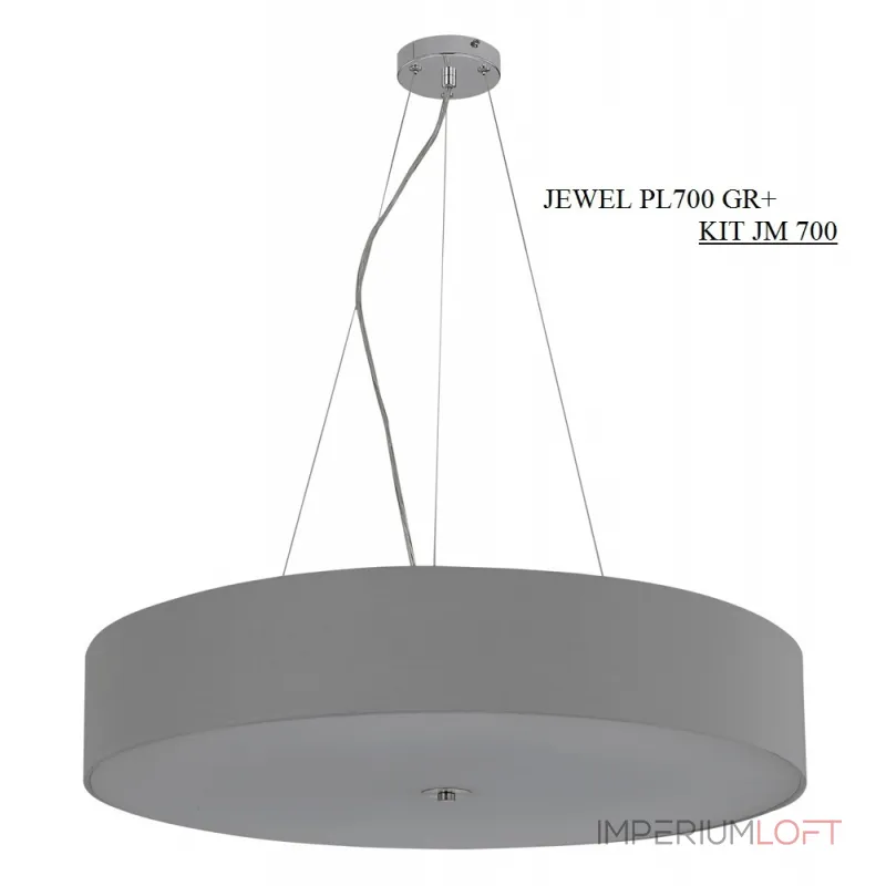 Потолочный светильник Crystal Lux JEWEL PL700 GR Потолочный светильник Crystal Lux JEWEL PL700 GR