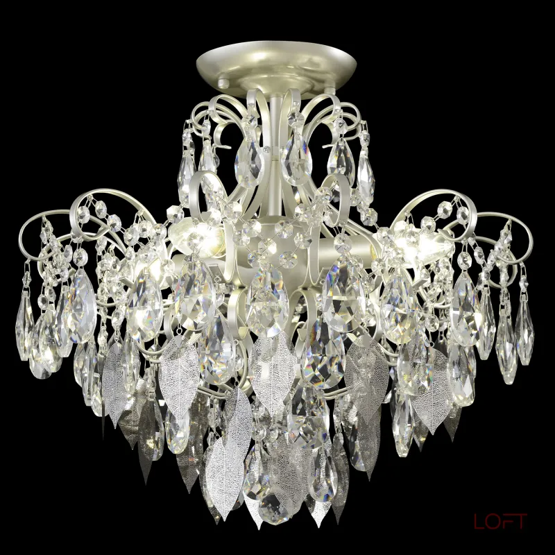 Светильник потолочный Crystal Lux ESMIRALDA PL4 SILVER 0524/104 от ImperiumLoft Светильник потолочный Crystal Lux ESMIRALDA PL4 SILVER 0524/104 от ImperiumLoft