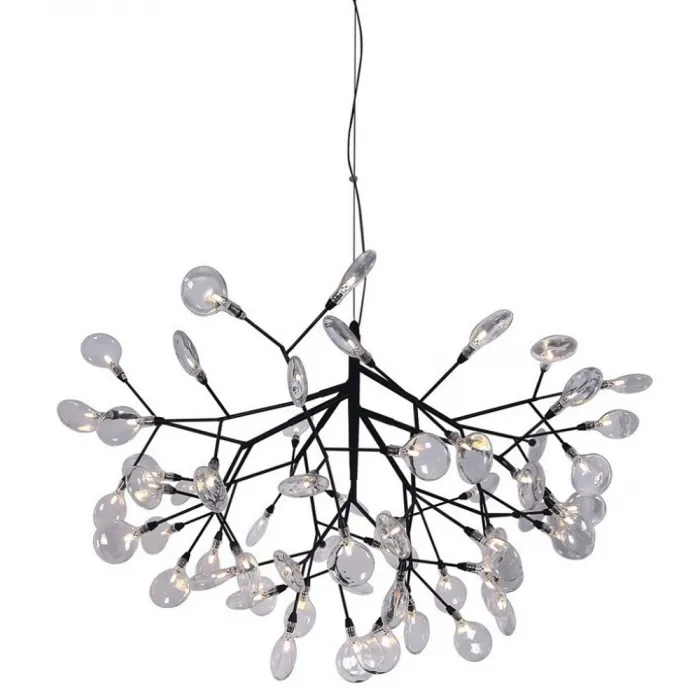 Светильник подвесной Crystal Lux EVITA SP63 BLACK/TRANSPARENT от ImperiumLoft