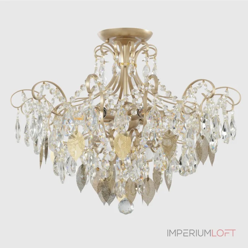 Светильник потолочный Crystal Lux ESMIRALDA PL6 GOLD 0523/106