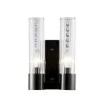 Бра Crystal Lux OTONO AP2 BLACK CHROMIUM/TRANSPARENTE