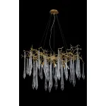 Подвесная люстра Crystal Lux REINA SP8 D1000 GOLD PEARL