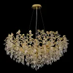 Подвесная люстра Crystal Lux EDEN SP10 GOLD 3870/310