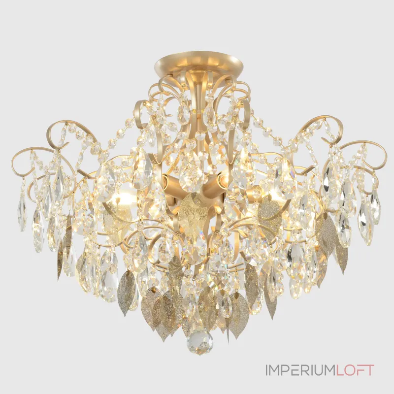 Светильник потолочный Crystal Lux ESMIRALDA PL6 GOLD 0523/106