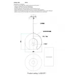 Подвесной светильник Crystal Lux LUISA SP1 BRASS/TRANSPARENT