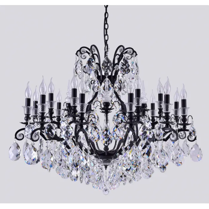 Люстра Crystal Lux MAGNIFICO SP19 BLACK/TRANSPARENT от ImperiumLoft
