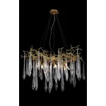 Подвесная люстра Crystal Lux REINA SP8 D1000 GOLD PEARL