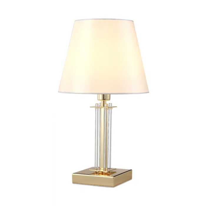 Настольная лампа Crystal Lux NICOLAS LG1 GOLD/WHITE от ImperiumLoft
