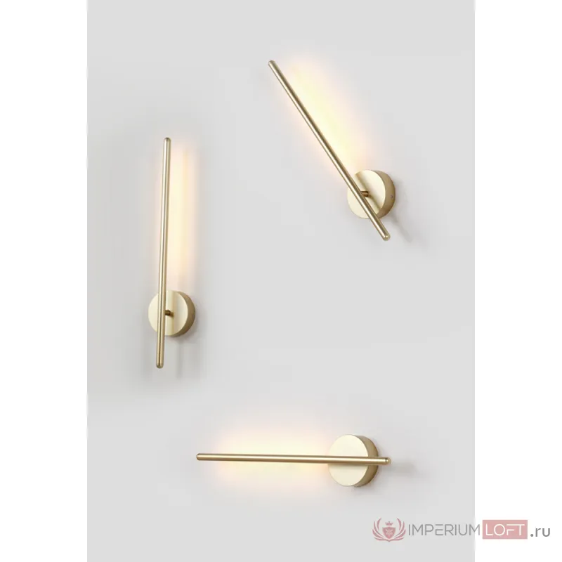 Поворотный настенный светильник Crystal Lux VERDE AP L500 GOLD от ImperiumLoft
