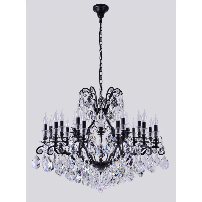 Люстра Crystal Lux MAGNIFICO SP19 BLACK/TRANSPARENT от ImperiumLoft