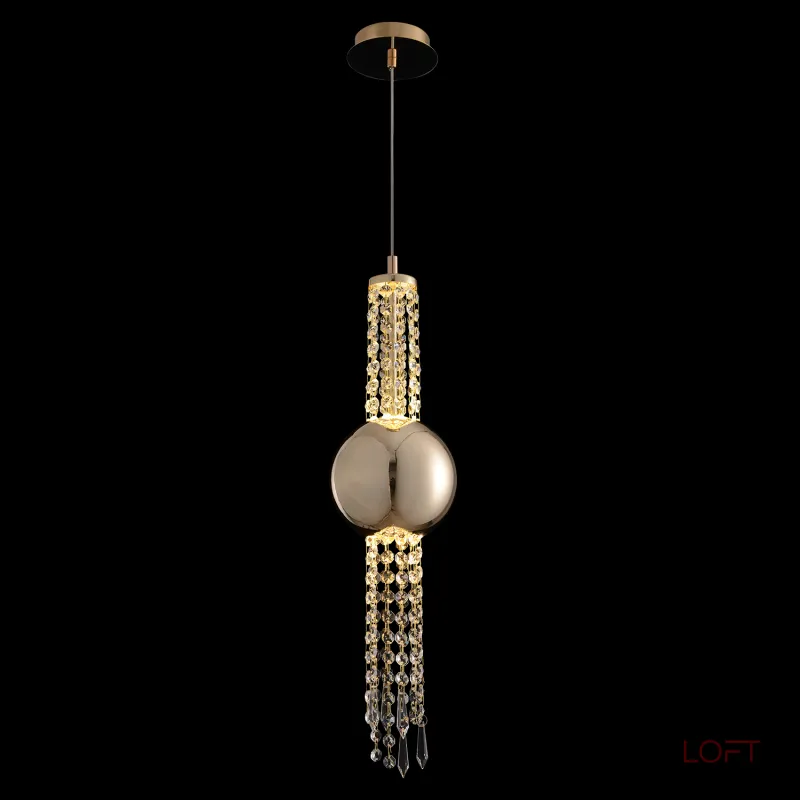 Подвесной светильник Crystal Lux NAVAJO SP3W LED GOLD 3811/203 Подвесной светильник Crystal Lux NAVAJO SP3W LED GOLD 3811/203