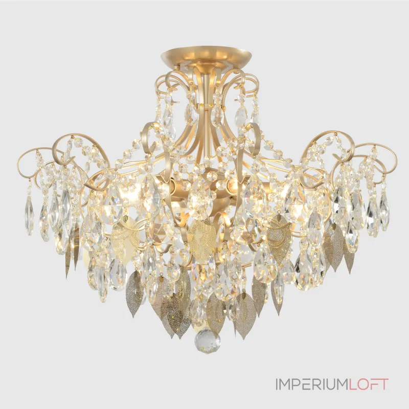 Светильник потолочный Crystal Lux ESMIRALDA PL6 GOLD 0523/106