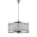 Подвесная люстра Crystal Lux TADEO SP6 D600 CHROME/TRANSPARENTE