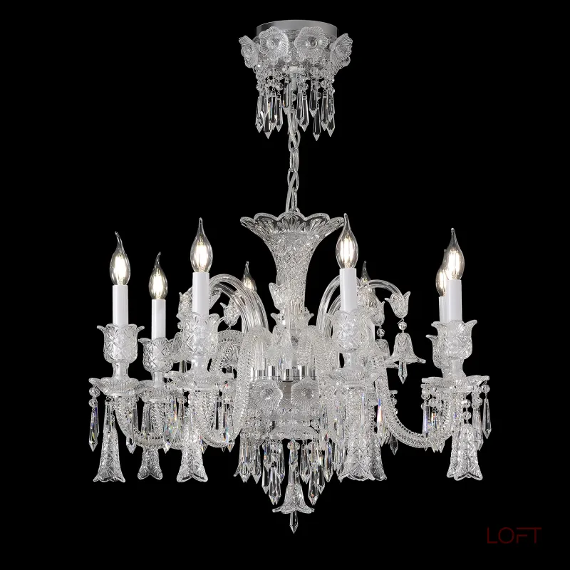 Подвесная люстра Crystal Lux VERSAILLES SP8 CHROME