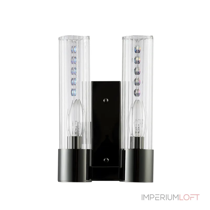 Бра Crystal Lux OTONO AP2 BLACK CHROMIUM/TRANSPARENTE Бра Crystal Lux OTONO AP2 BLACK CHROMIUM/TRANSPARENTE