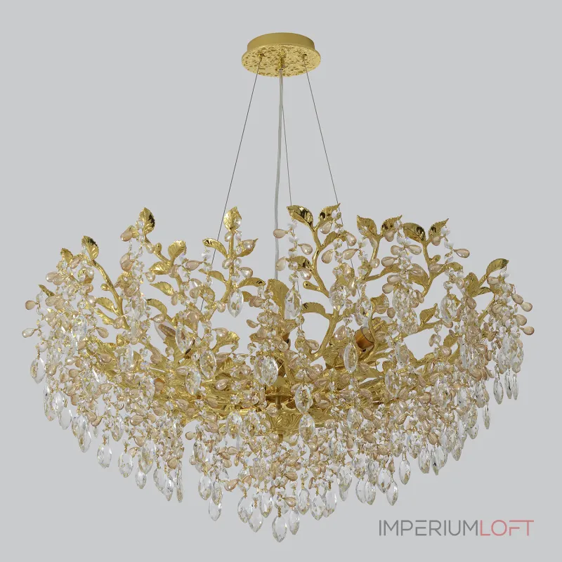 Подвесная люстра Crystal Lux EDEN SP10 GOLD 3870/310 Подвесная люстра Crystal Lux EDEN SP10 GOLD 3870/310