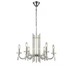 Подвесная люстра Crystal L ux AURELIO SP6 GOLD+CHROME/TRANSPARENT