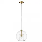 Подвесной светильник Crystal Lux LUISA SP1 BRASS/TRANSPARENT