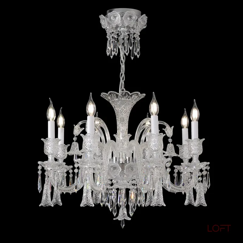 Подвесная люстра Crystal Lux VERSAILLES SP8 CHROME
