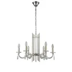 Подвесная люстра Crystal L ux AURELIO SP6 GOLD+CHROME/TRANSPARENT