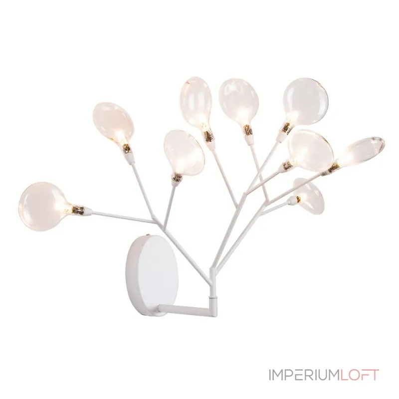 Бра Crystal Lux EVITA AP9 WHITE/TRANSPARENT от ImperiumLoft