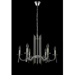 Подвесная люстра Crystal L ux AURELIO SP6 GOLD+CHROME/TRANSPARENT
