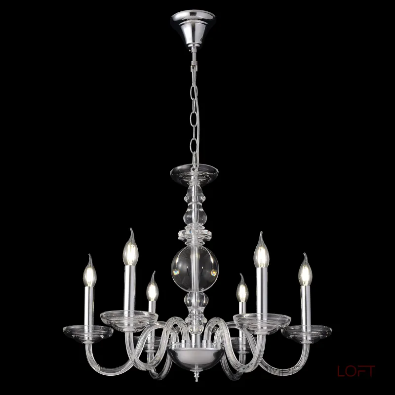 Подвесная люстра Crystal Lux ARABESQUE SP6 CHROME