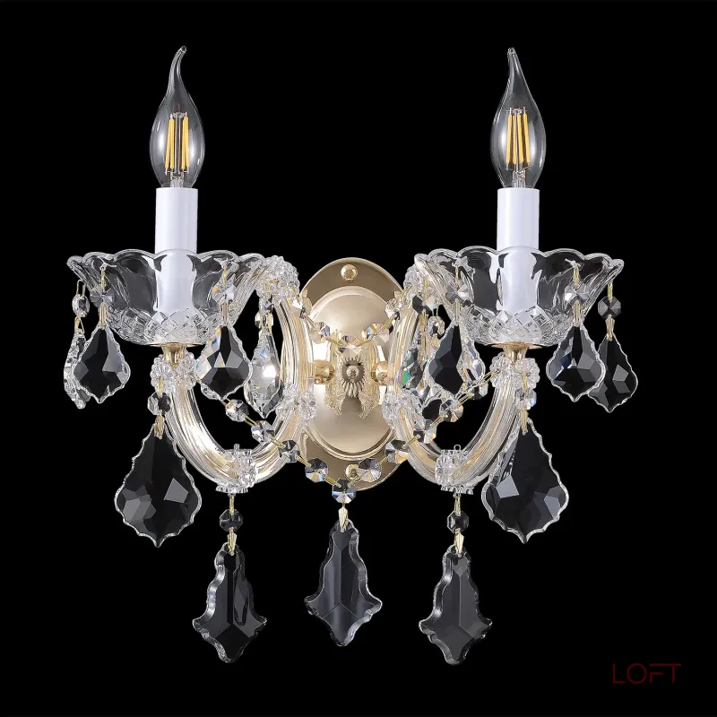 Бра Crystal Lux CRISTELLE AP2 GOLD