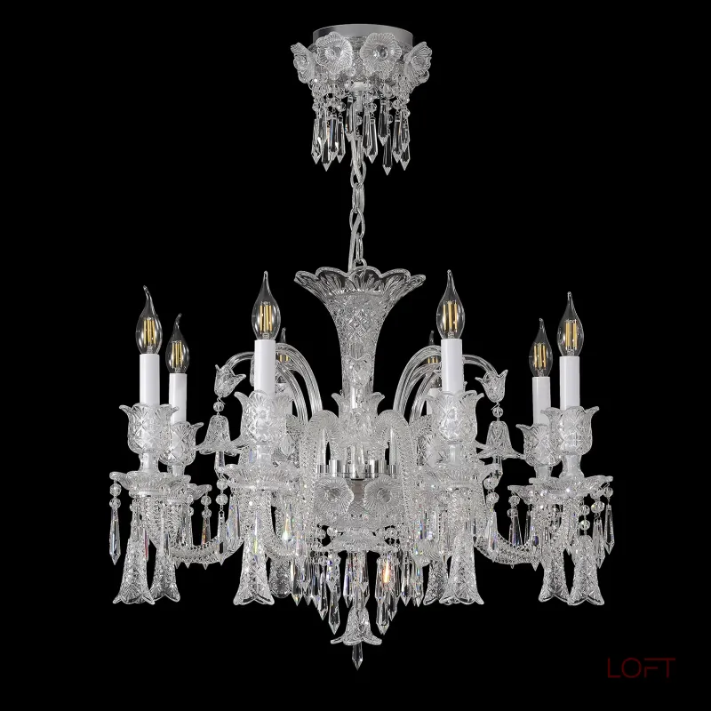 Подвесная люстра Crystal Lux VERSAILLES SP8 CHROME