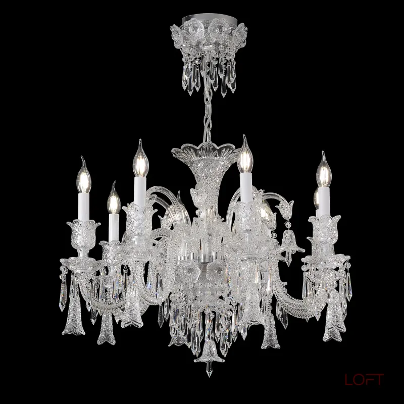 Подвесная люстра Crystal Lux VERSAILLES SP8 CHROME