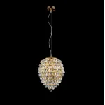 Светильник подвесной Crystal Lux CHARME SP4 GOLD/TRANSPARENT от ImperiumLoft
