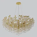 Подвесная люстра Crystal Lux EDEN SP10 GOLD 3870/310