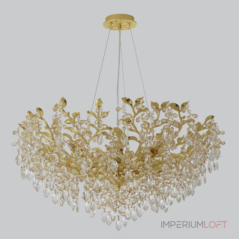Подвесная люстра Crystal Lux EDEN SP10 GOLD 3870/310 Подвесная люстра Crystal Lux EDEN SP10 GOLD 3870/310