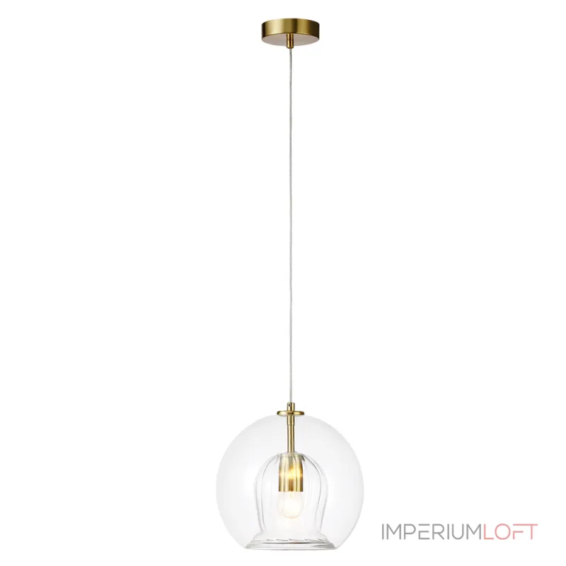 Подвесной светильник Crystal Lux LUISA SP1 BRASS/TRANSPARENT Подвесной светильник Crystal Lux LUISA SP1 BRASS/TRANSPARENT