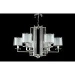 Подвесная люстра Crystal Lux NICOLAS SP-PL6 NICKEL/WHITE