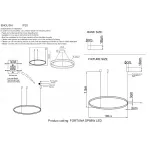 Люстра Crystal Lux FORTUNA SP88W LED BLACK
