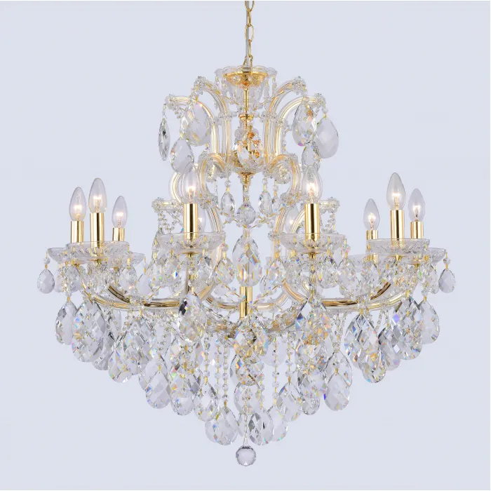 Люстра Crystal Lux ISABEL SP11 GOLD/TRANSPARENT от ImperiumLoft