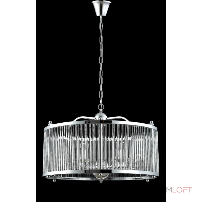 Подвесная люстра Crystal Lux TADEO SP6 D600 CHROME/TRANSPARENTE Подвесная люстра Crystal Lux TADEO SP6 D600 CHROME/TRANSPARENTE