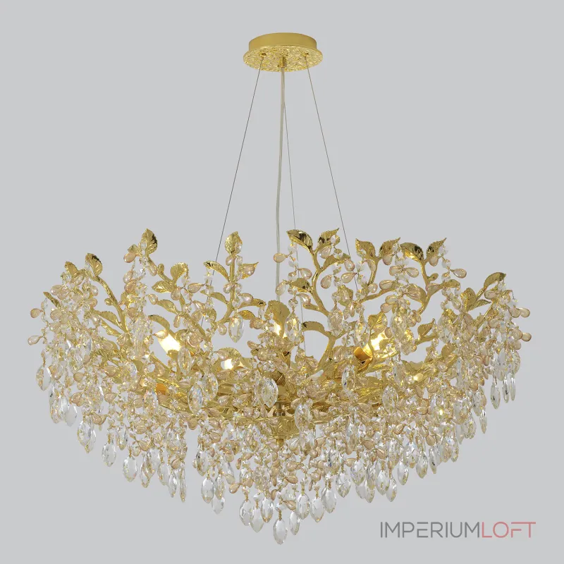 Подвесная люстра Crystal Lux EDEN SP10 GOLD 3870/310 Подвесная люстра Crystal Lux EDEN SP10 GOLD 3870/310
