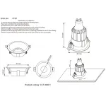Светильник встроенный Crystal Lux CLT 006C1 WH от ImperiumLoft