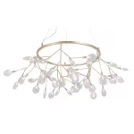 Подвесная люстра Crystal Lux EVITA SP45 D GOLD/TRANSPARENT