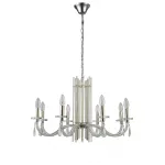 Подвесная люстра Crystal L ux AURELIO SP8 GOLD+CHROME/TRANSPARENT