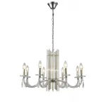 Подвесная люстра Crystal L ux AURELIO SP8 GOLD+CHROME/TRANSPARENT