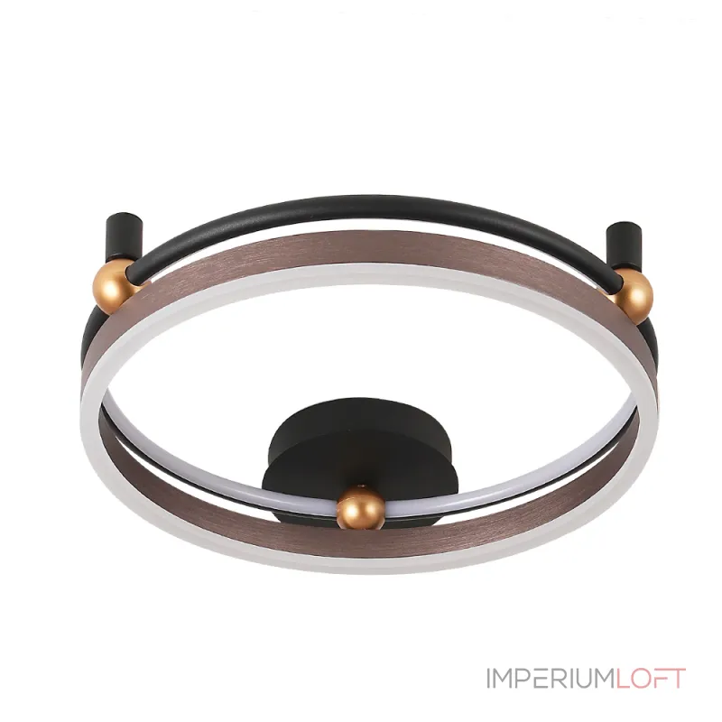 Светильник потолочный Crystal Lux FERNANDO PL48W LED COFFEE/BLACK