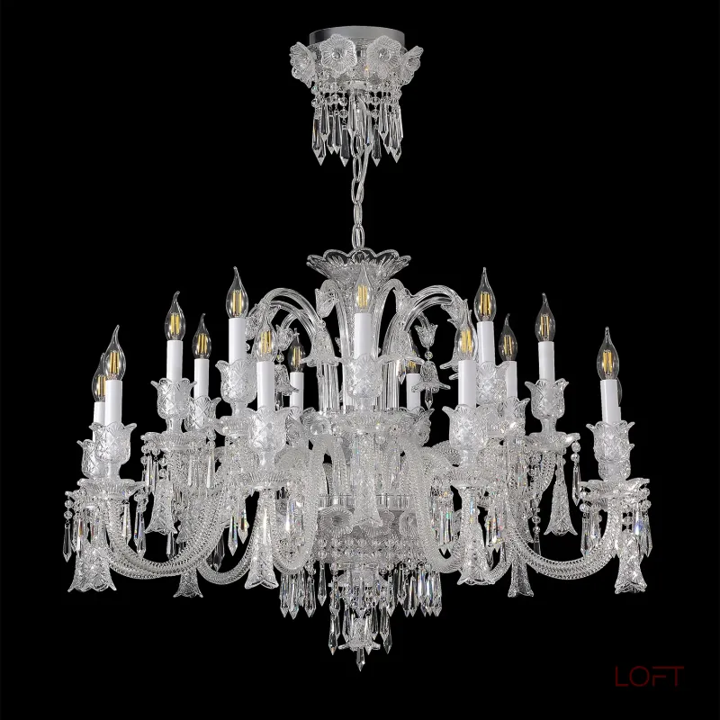 Подвесная люстра Crystal Lux VERSAILLES SP9+9 CHROME