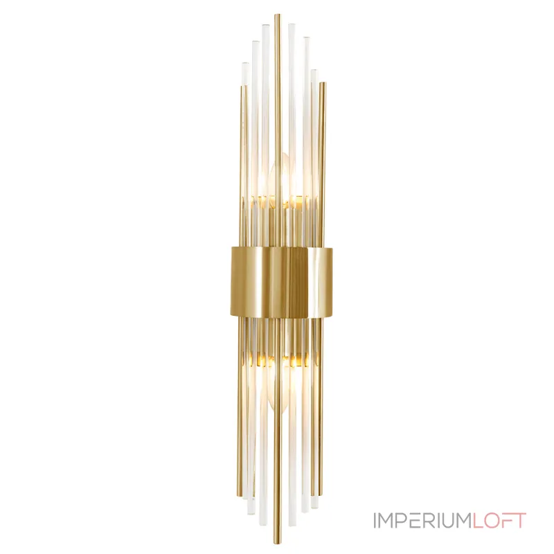 Бра Crystal Lux ATENTO AP2 BRASS/TRANSPARENTE